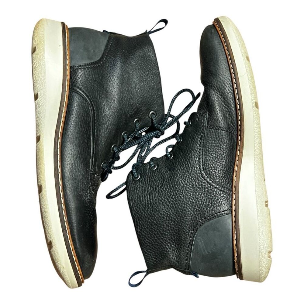 Ecco men’s EU 41 Aurora Derby Hybrid Style Boot in Navy Comfort pebbled leather